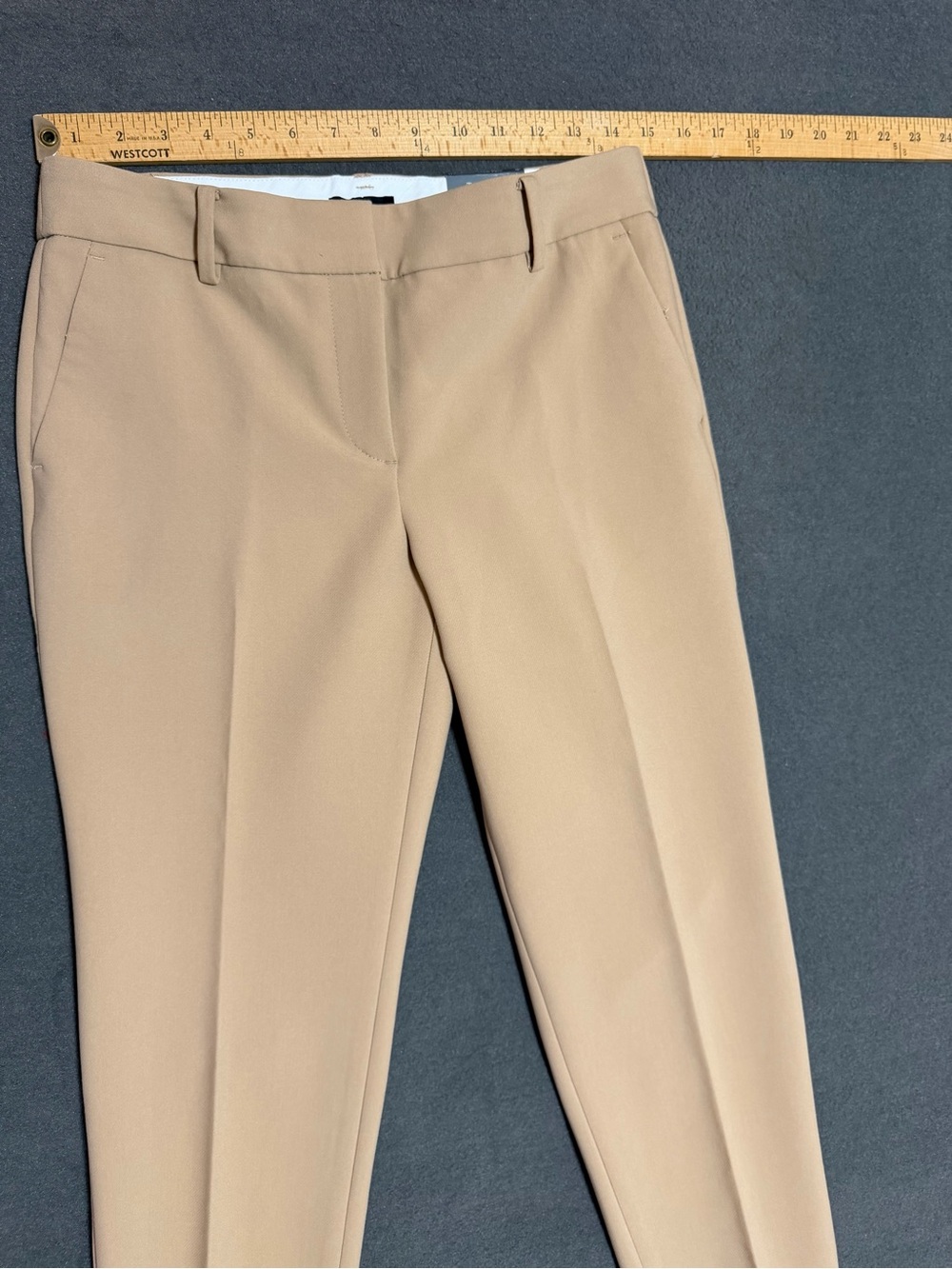 Talbots Womens Hampshire Ankle Pants Tan Stretch Mid Rise Career Sz 4 NWT - Picture 15 of 16